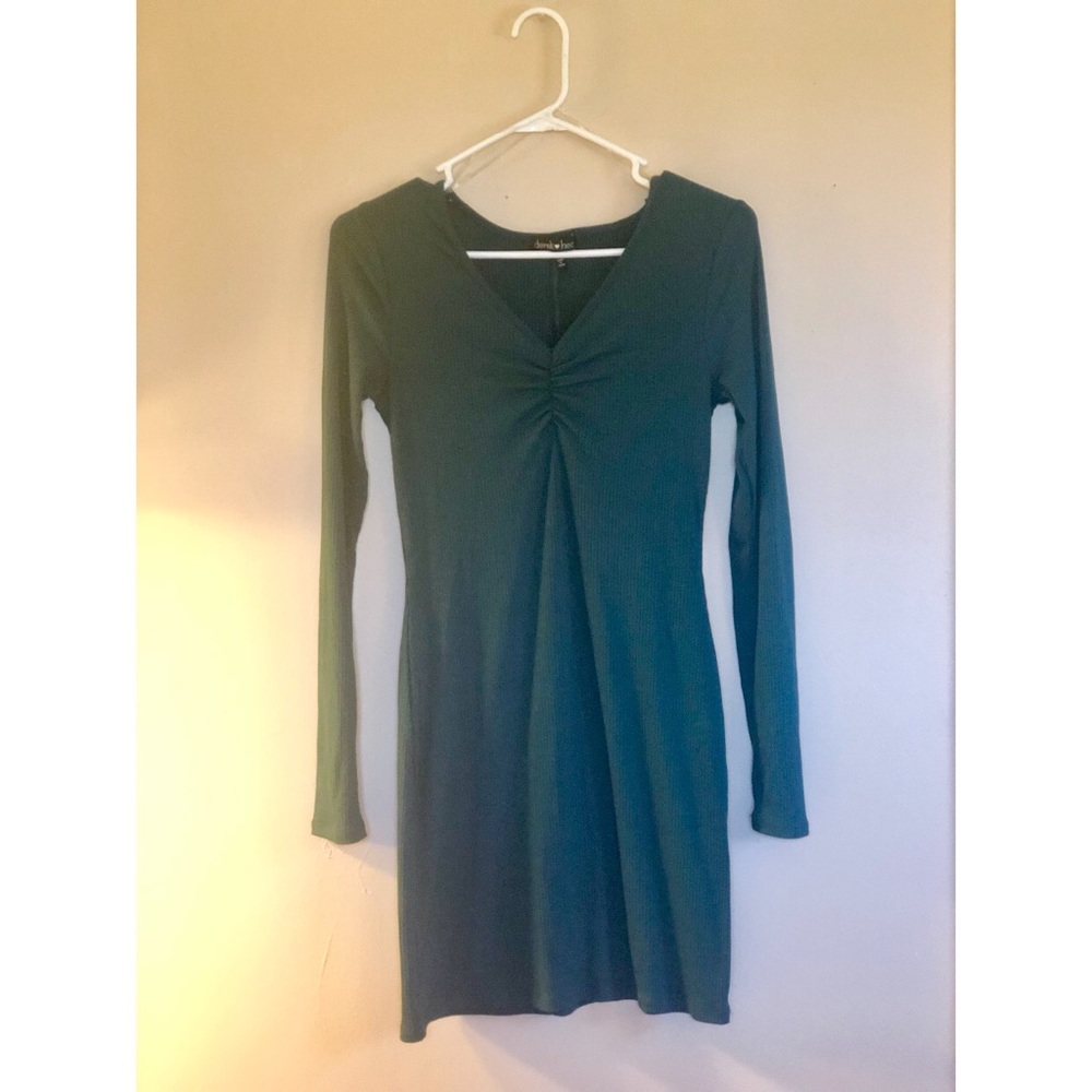 Green party dress